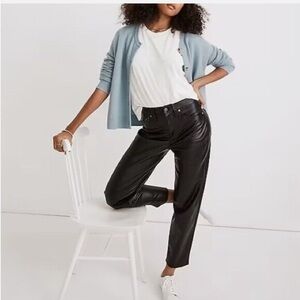 Faux leather high waisted high rise pants by Madewell EUC size 29